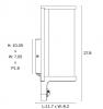 THIRLO EXTERIOR WHITE SENSOR WALL LIGHT